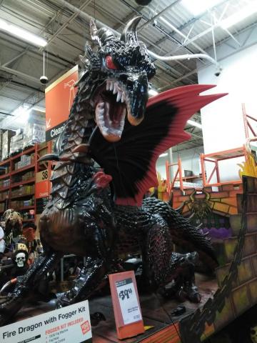 Holloween Dragon at Home Depot 1