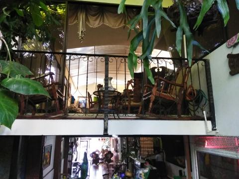 Casa Lima Bed and Breakfast 6-26-2019  This is a view of the Lobby at the bottom and the view above is the living quarters of the owner of  the Casa Lima Bed and Breakfast Hotel.