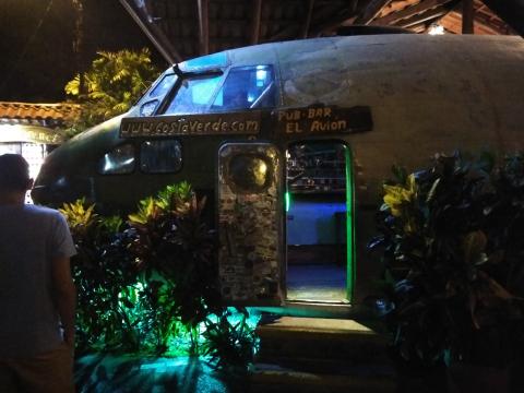 Entrance to the El Avion Restaurant in the Costa Verde Restaurant Manuel Antonio, Costa Rica