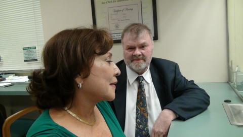 Ronald and Myriam Norman at Coral Gables Courthouse on August 25th, 2011 