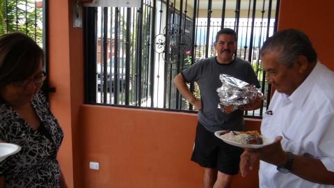 Freddy Garcia Sr., Ana Lucia Castellon and her Father.