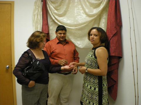 Jorge, JoAnna Campos and Jorge's Mother Hilda Casado