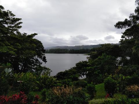 View of the lake from the Restaurante La Casona Del Cafetal  