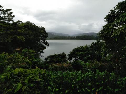 Restaurante La Casona Del Cafetal over looking the lake.