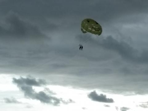 Parasailing at Manuel Antonio Beach, Costa Rica 