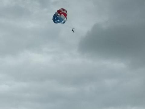 Parasailing at Manuel Antonio Beach, Costa Rica