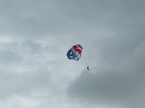 Parasailing at Manuel Antonio Beach, Costa Rica