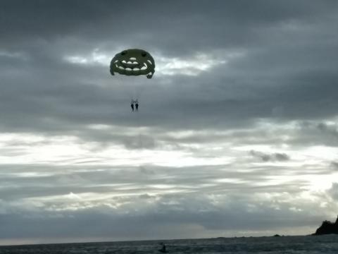 Parasailing at Manuel Antonio Beach, Costa Rica