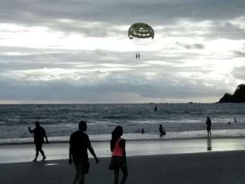 Parasailing at Manuel Antonio Beach, Costa Rica