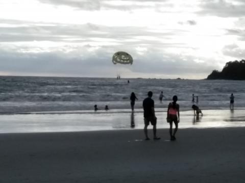 Parasailing at Manuel Antonio Beach, Costa Rica