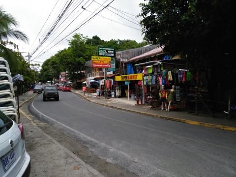 Main Street in Manuel Antonio Beach, Costa Rica