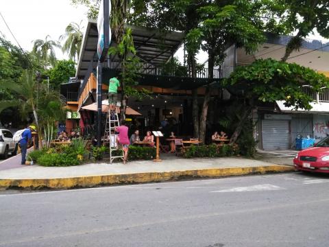 Stores Along the Main Street in Manuel Antonio Beach, Costa Rica