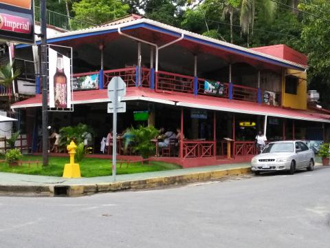 Stores Along the Main Street in Manuel Antonio Beach, Costa Rica