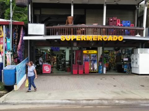 Stores Along the Main Street in Manuel Antonio Beach, Costa Rica