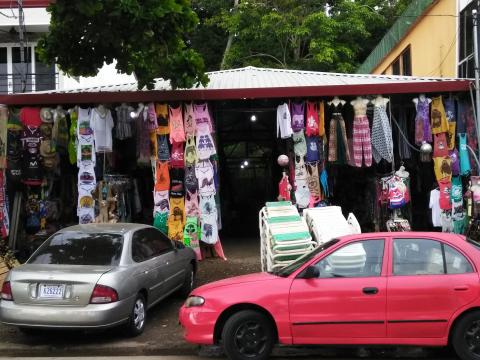 Stores Along the Main Street in Manuel Antonio Beach, Costa Rica