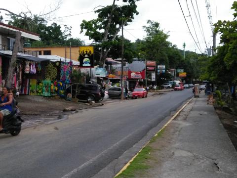 Stores Along the Main Street in Manuel Antonio Beach, Costa Rica