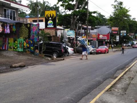 Stores Along the Main Street in Manuel Antonio Beach, Costa Rica