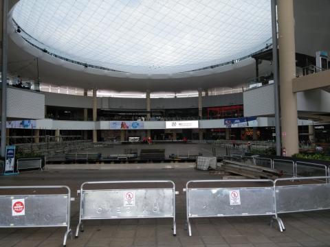 Mall Oxigeno Food Court and Stage Area.  We are standing in the another entrance looking at the Food Court and the stage.