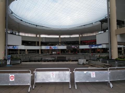 Mall Oxigeno Food Court and Stage Area.  We are standing in the another entrance looking at the Food Court and the stage.