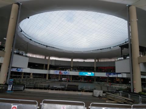 Mall Oxigeno Food Court and Stage Area.  We are standing in the another entrance looking at the Food Court and the stage.