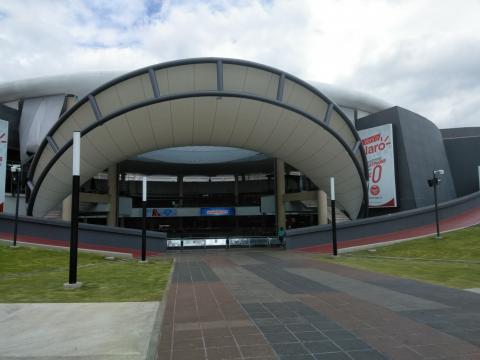 Mall Oxigeno Outside of the Mall looking into mall where the Food Court is located.