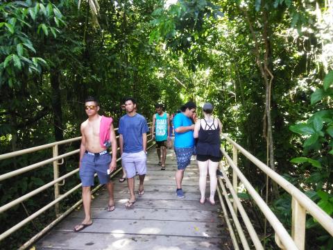 Path in the Parque Nacional Manuel Antonio Park Costa Rica 