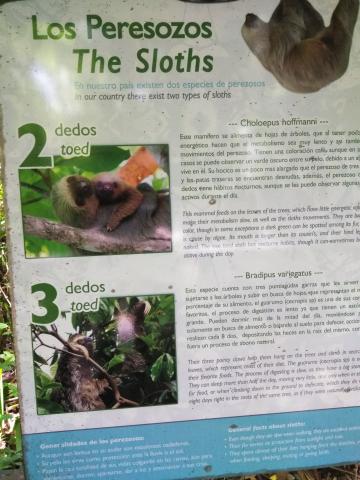 Information Board On Pathway at the Parque Nacional Manuel Antonio Park Costa Rica