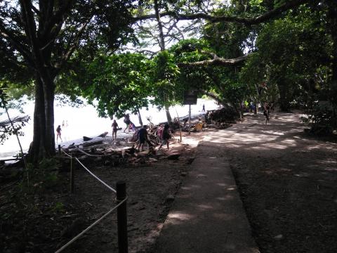 Pacific Ocean Beach Area Located at Parque Nacional Manuel Antonio Park Costa Rica