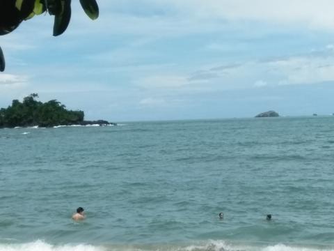 Pacific Ocean Beach Area Located at Parque Nacional Manuel Antonio Park Costa Rica