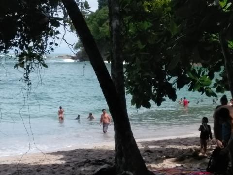 Pacific Ocean Beach Area Located at Parque Nacional Manuel Antonio Park Costa Rica