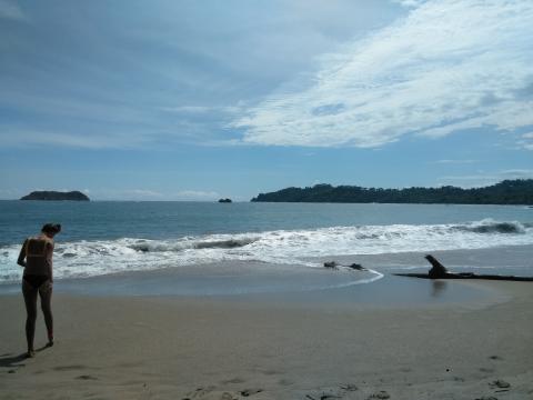 Pacific Ocean Beach Area Located at Parque Nacional Manuel Antonio Park Costa Rica