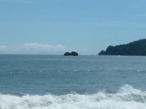 Pacific Ocean Beach Area Located at Parque Nacional Manuel Antonio Park Costa Rica