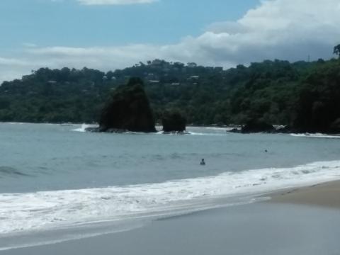 Pacific Ocean Beach Area Located at Parque Nacional Manuel Antonio Park Costa Rica