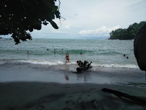 Pacific Ocean Beach Area Located at Parque Nacional Manuel Antonio Park Costa Rica