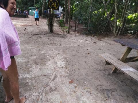 Pacific Ocean Beach Picnic Area With Wild Monkeys Located at Parque Nacional Manuel Antonio Park Costa Rica