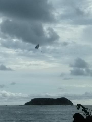 Parasailing at Manuel Antonio Beach, Costa Rica