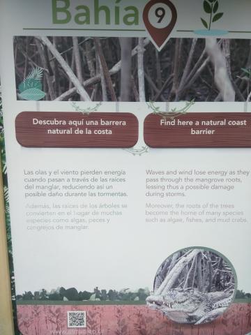 Information Board On Pathway at the Parque Nacional Manuel Antonio Park Costa Rica