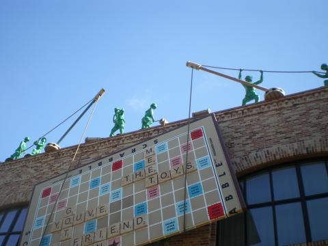 Scrabble Board at Disney World 1-2-2012