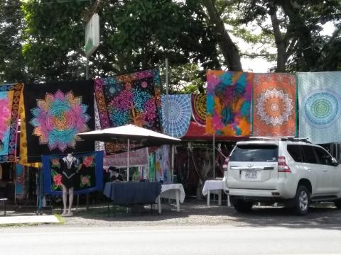 Tourist Shops at the Tarcoles River Bridge in Costa Rica