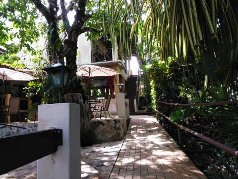 Pathway to The Falls Resort Hotel Rooms in Manuel Antonio, Costa Rica.