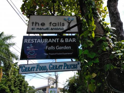 The Falls At Manuel Antonio, Costa Rica Sign