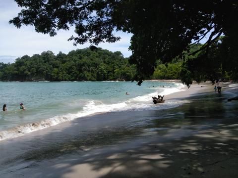 Pacific Ocean Beach Area Located at Parque Nacional Manuel Antonio Park Costa Rica